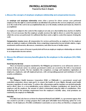 Payroll Accounting - Topic: Payroll Accounting Lecture Notes Week 4 ...