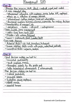 [Solved] Using Principles of management Chapter 2 and 3 What makes a ...