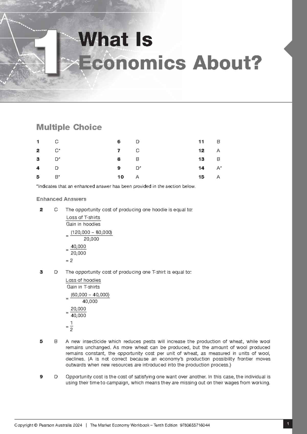 Ch01 TME10E Workbook Answers - Economics Multiple Choice &amp; Short Answers - Studocu