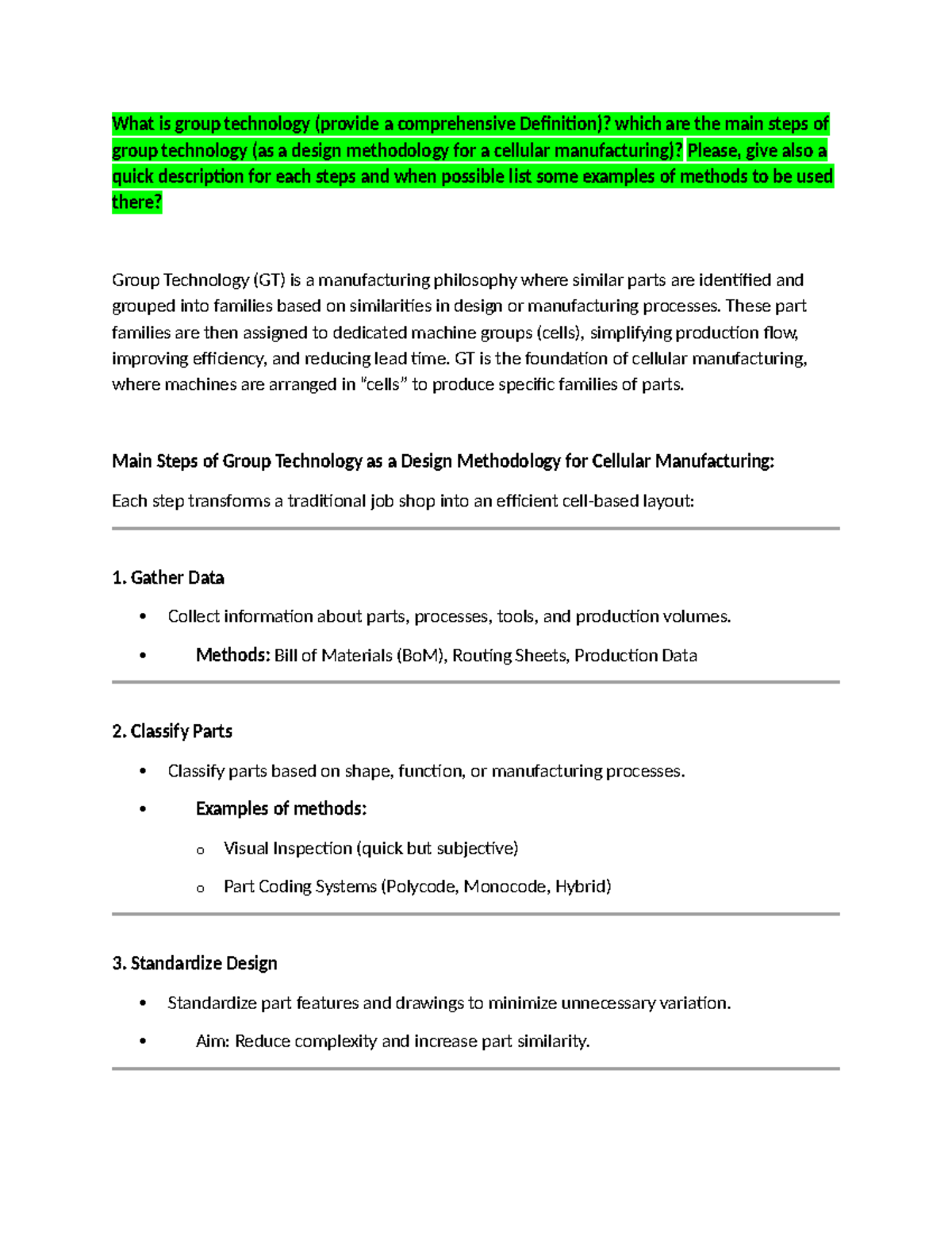Group Technology (GT) - Comprehensive Definition & Steps for Cellular ...