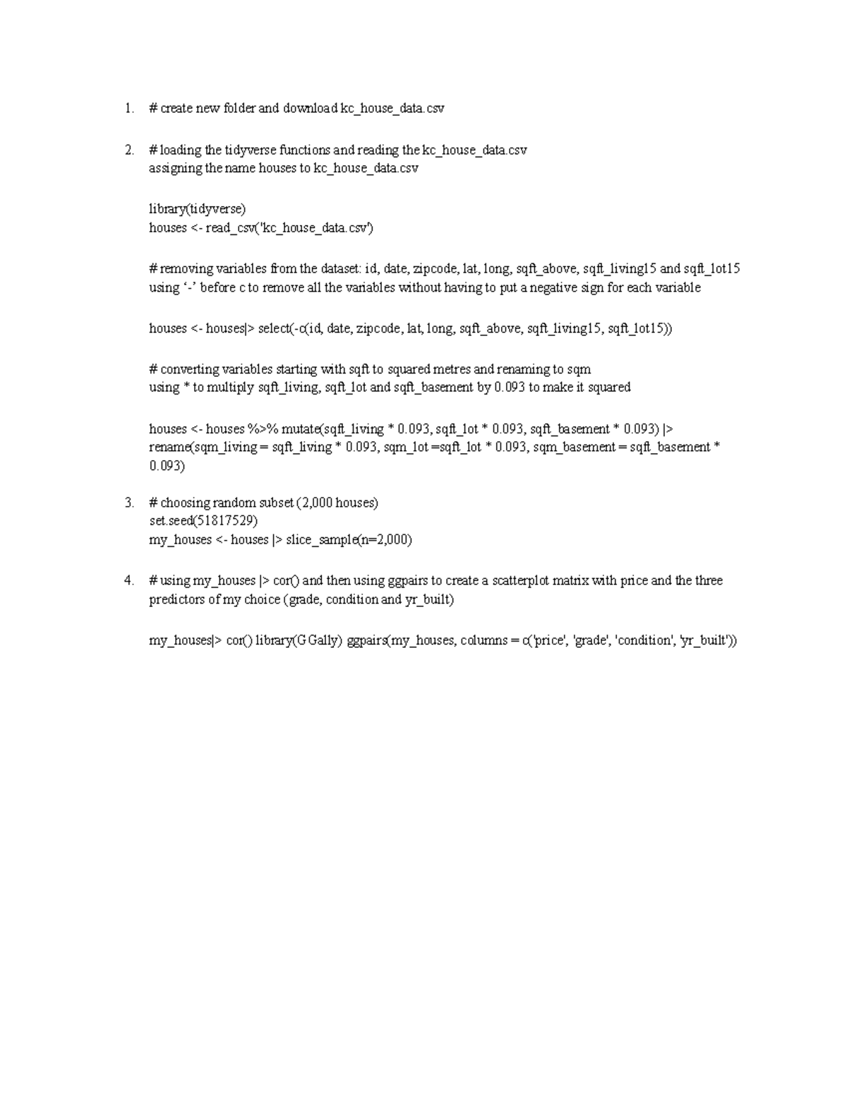 Lab03 Assignment: Data Analysis and Model Fitting in R - Studocu