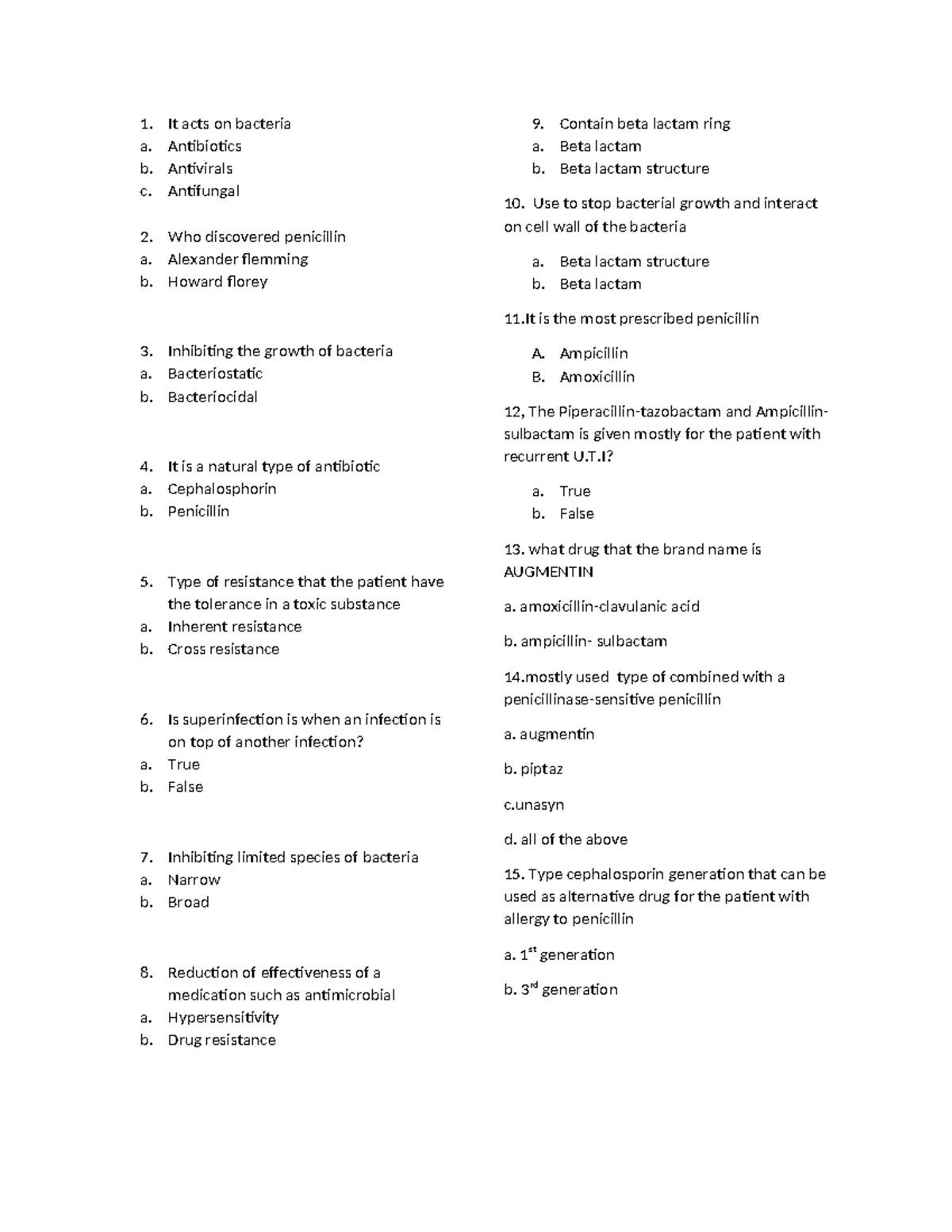 Pharma 101 Final Exam Review: Key Questions & Answers - Studocu