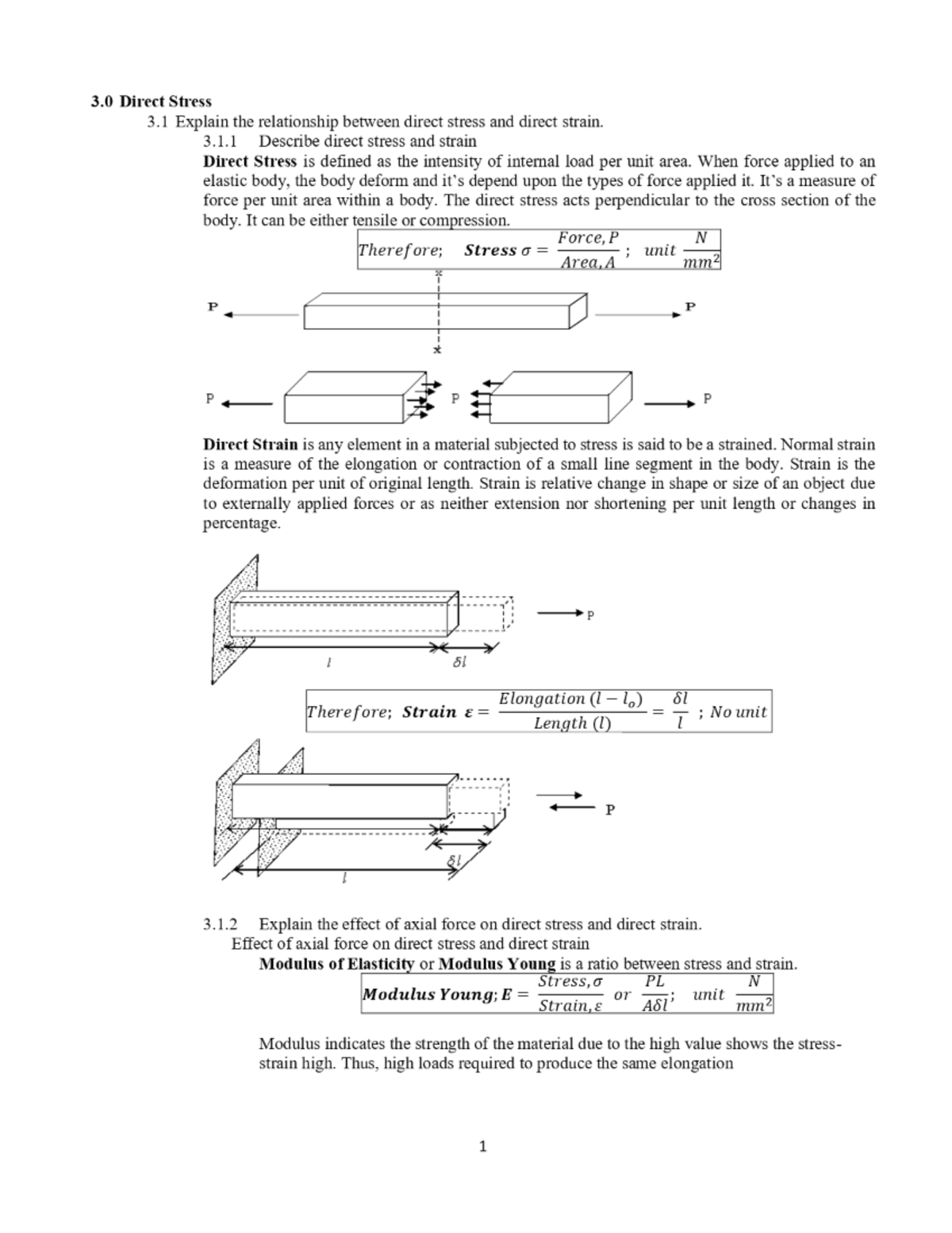 Topic 3 sementara - dfghjuklkjhgf - 3 Direct Stress 3 Explain the ...