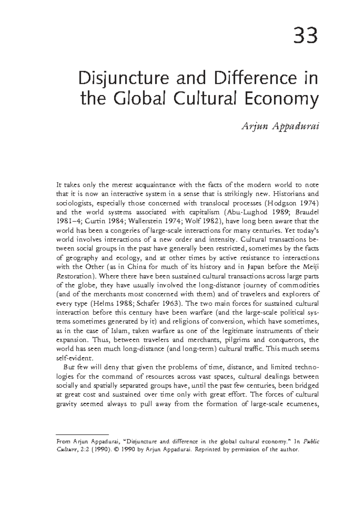 584 - Arjun Appadurai: Disjuncture & Difference in Global Culture ...