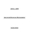 AFM P4 - ACCA - advanced financial management P4 - Studocu