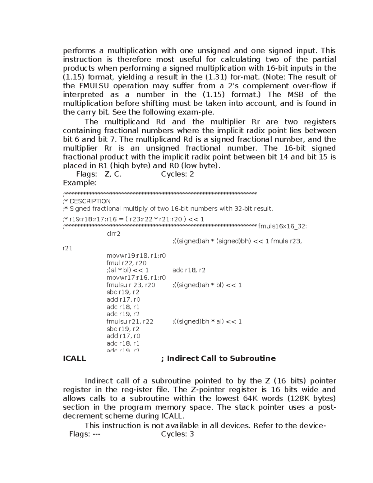 AVR Microcontroller Instructions: Signed and Unsigned Multiplication ...