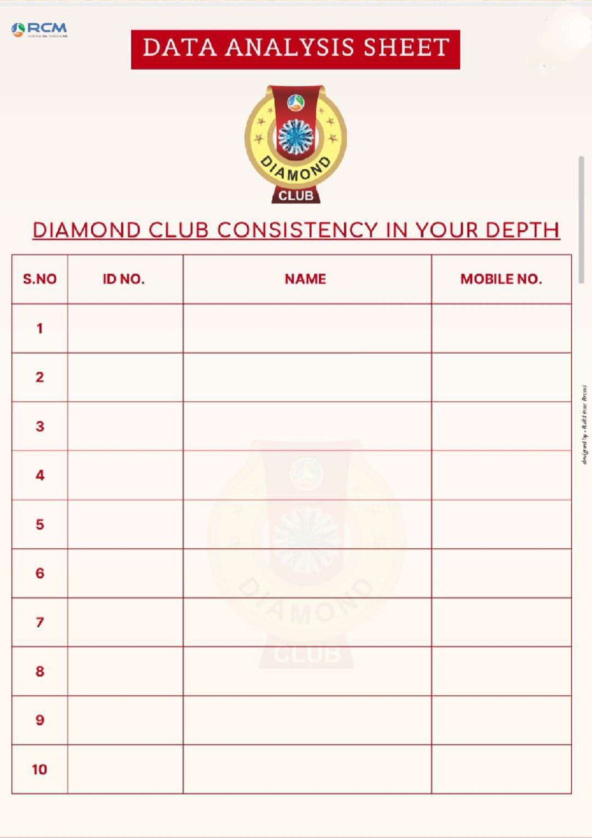DATA Analysis - hi i m gfddhhr here you got all assignment - RCM DATA ...