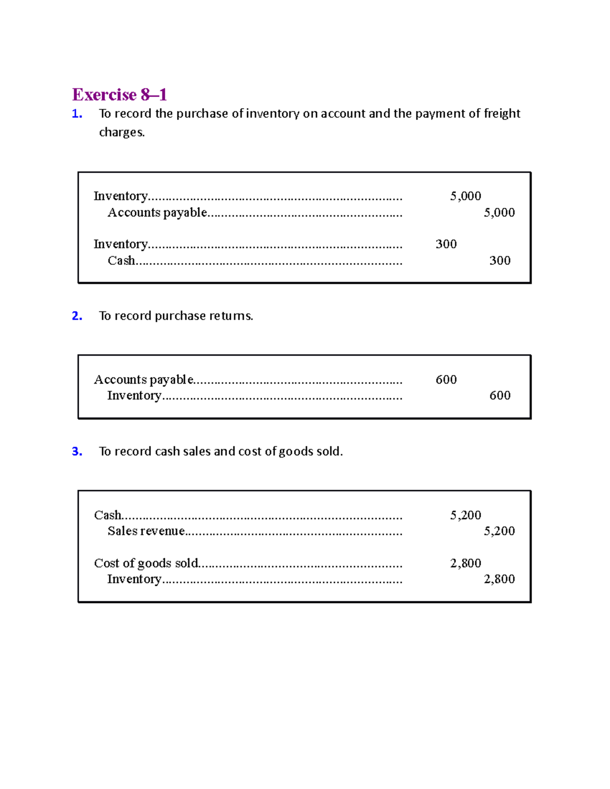 Assignment Solutions for Chapter 8 - Accounting Principles - Studocu