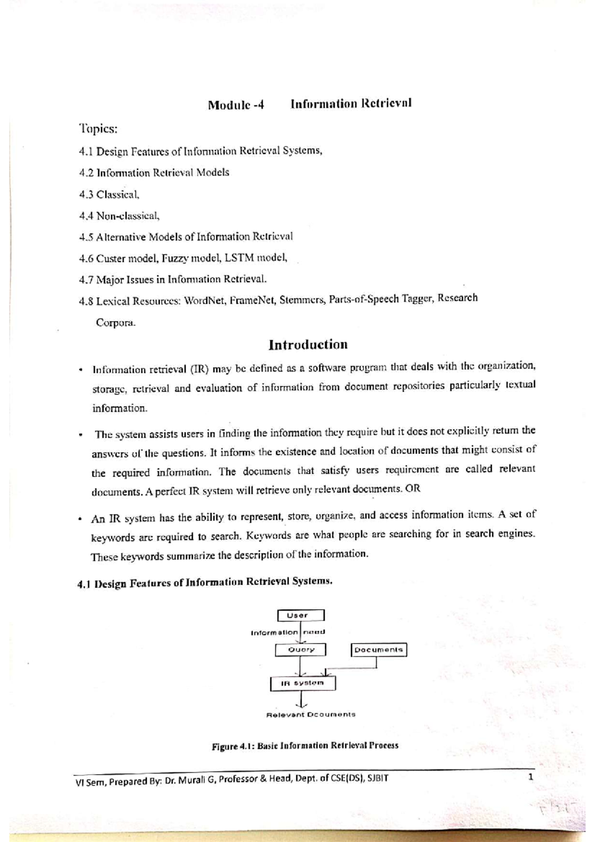 NLP Module 4: Key Topics in Information Retrieval Systems - Studocu
