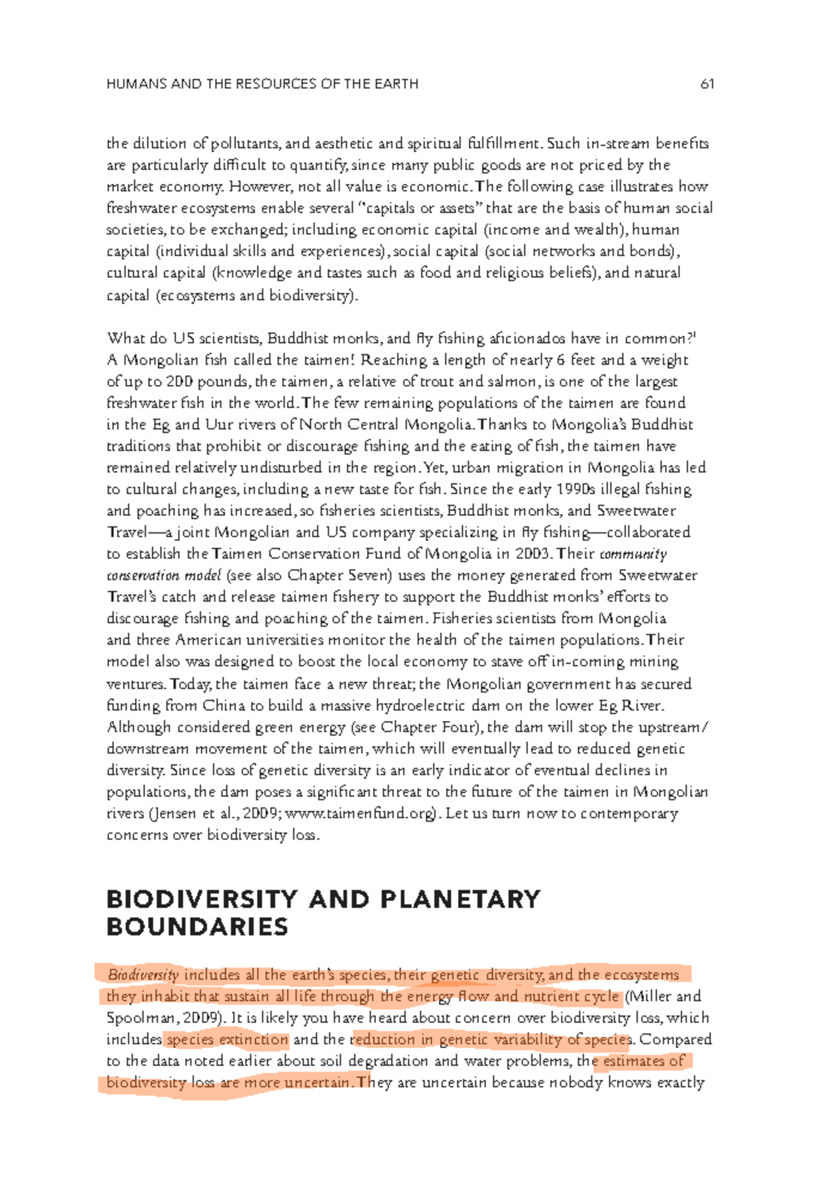 Human Impact on Biodiversity and Planetary Boundaries - ENV101 - Studocu