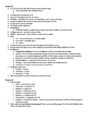Psych 304 Assignment 4 - Alicia Borre - PSYC 304 Life span Adulthood ...