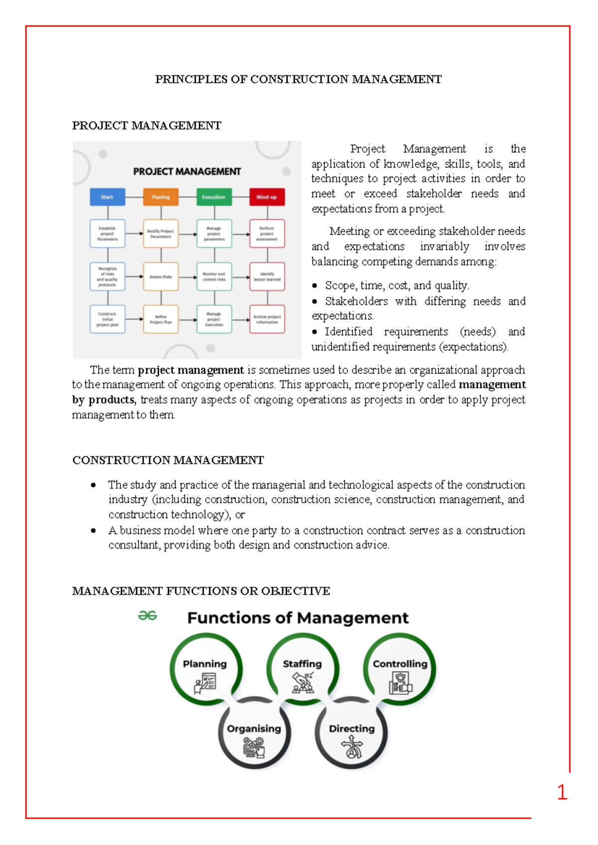 RSW1 - idk - PRINCIPLES OF CONSTRUCTION MANAGEMENT PROJECT MANAGEMENT ...