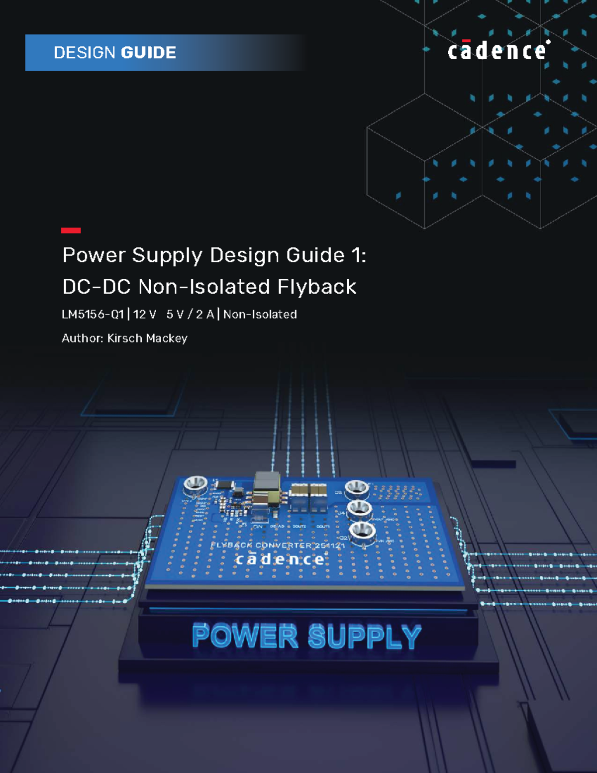 Power Supply Design Guide 1: Non-Isolated Flyback DC-DC Converter - Studocu