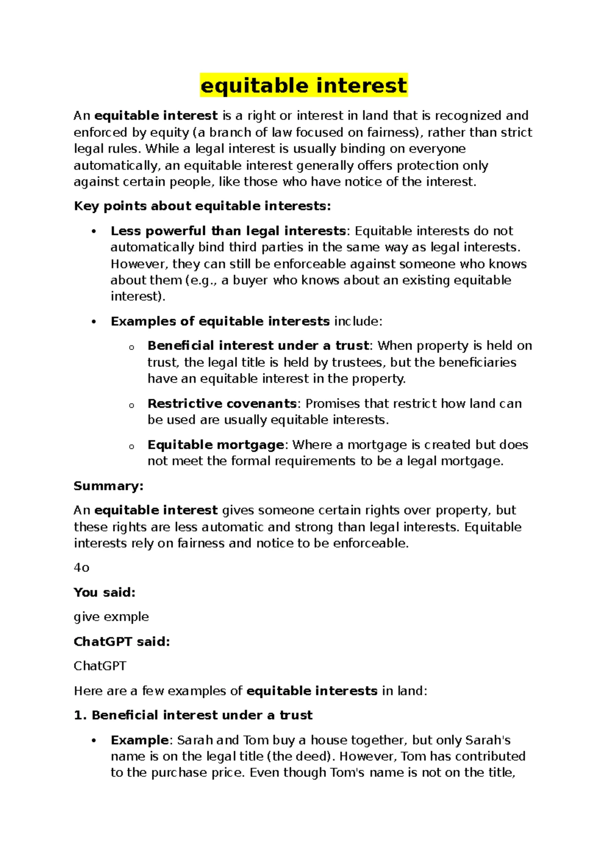 Legal Concepts of Overreaching and Overriding Interests Explained - Studocu