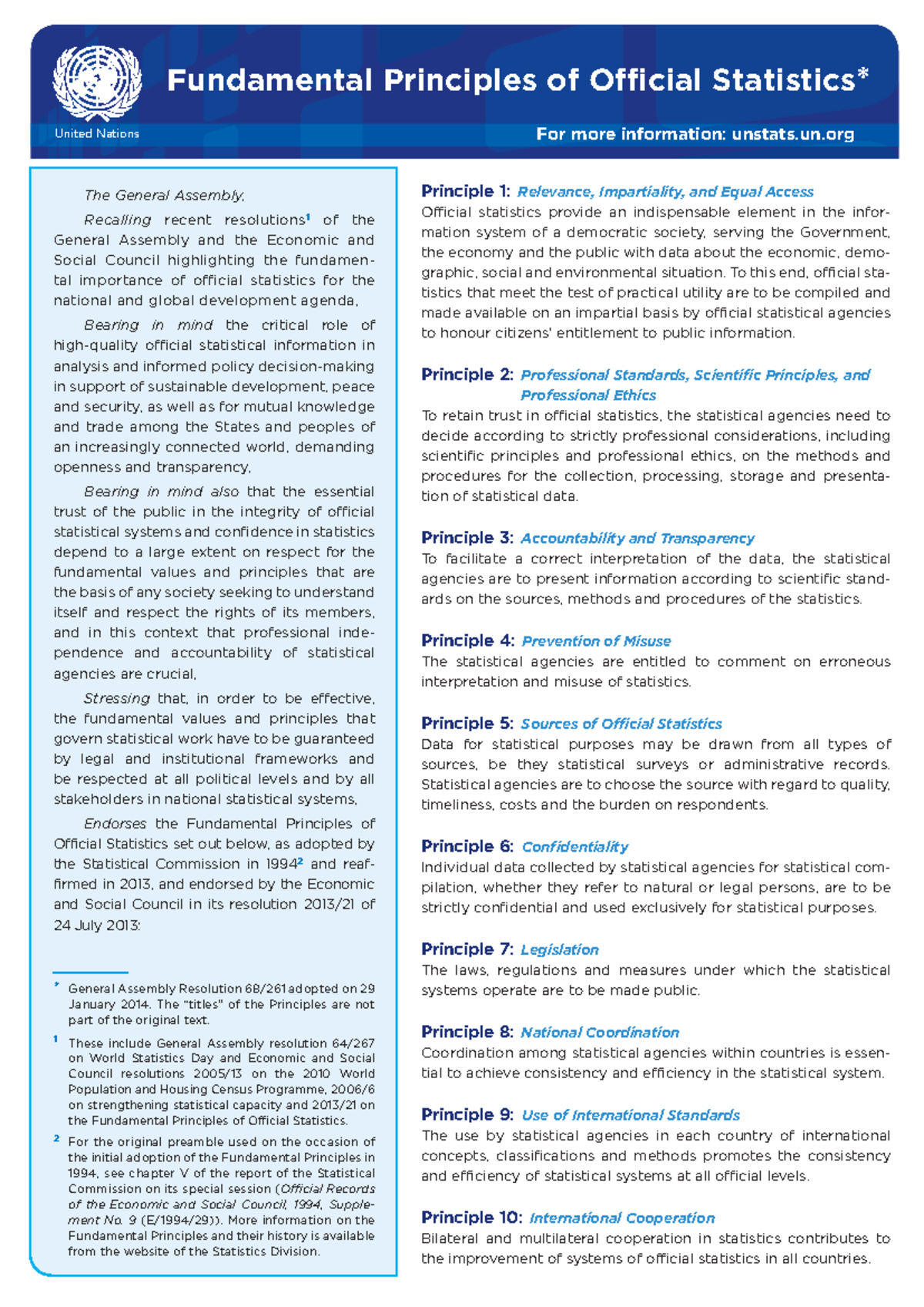 E-fundamental principles A4-WEB - Principle 1: Relevance, Impartiality ...