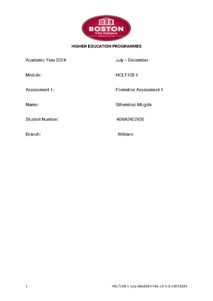 HCLT108 Jan-June 2024 FA1 Memo: Computer Literacy Assessment Guidelines ...