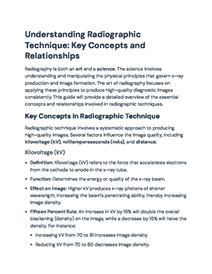 Rad tech note 1 - Class notes - RADT 146 Introduction Radiology ...