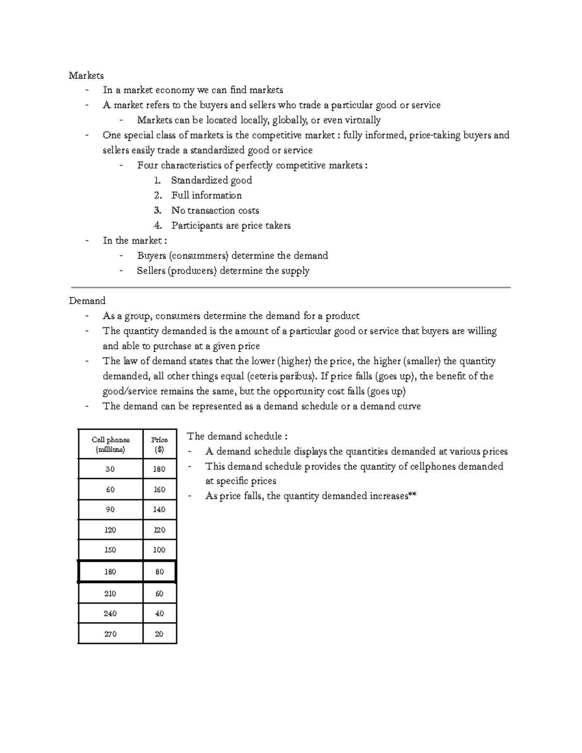 ECO Notes 3: Understanding Market Dynamics and Equilibrium - Studocu