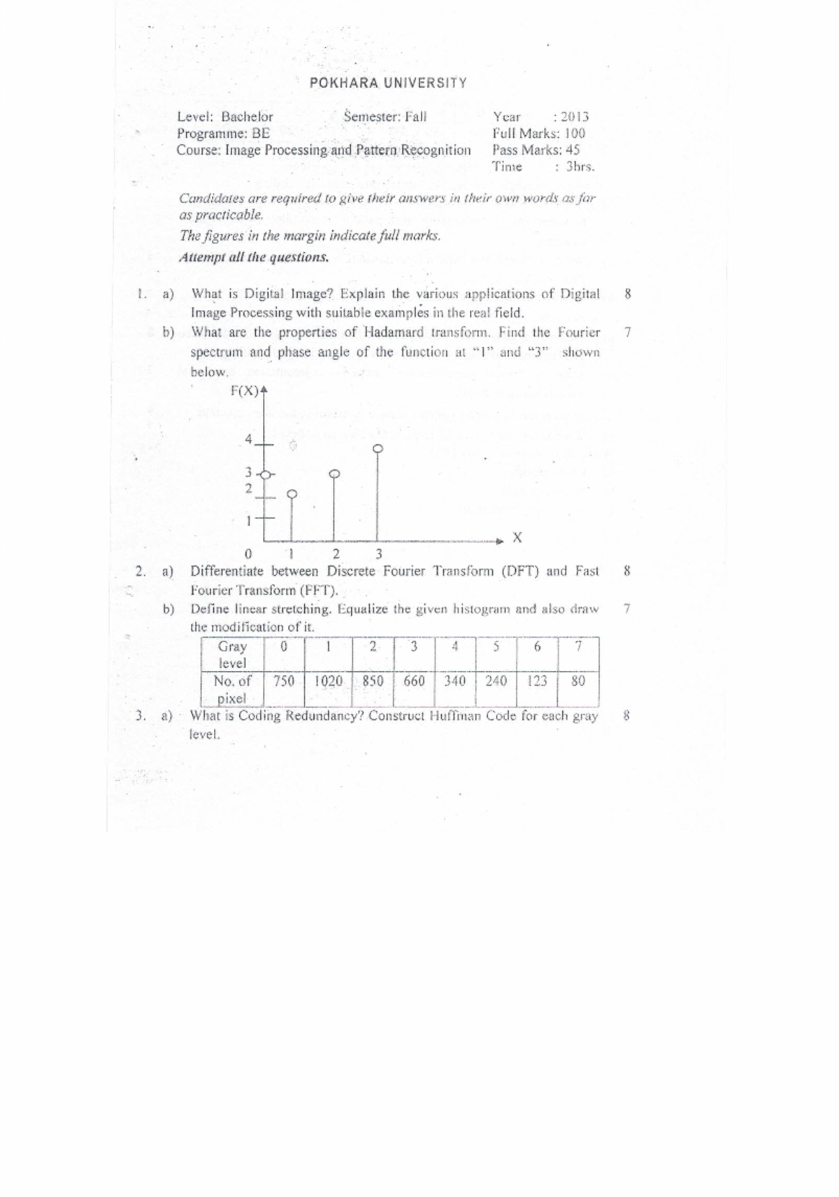 IPRR Past Questions on Image Processing - Study Guide - Studocu