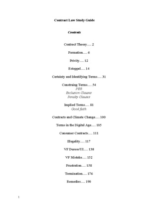 洋書 Contract Law 2012 LAW251 - UTAS - Contract Law - Studocu