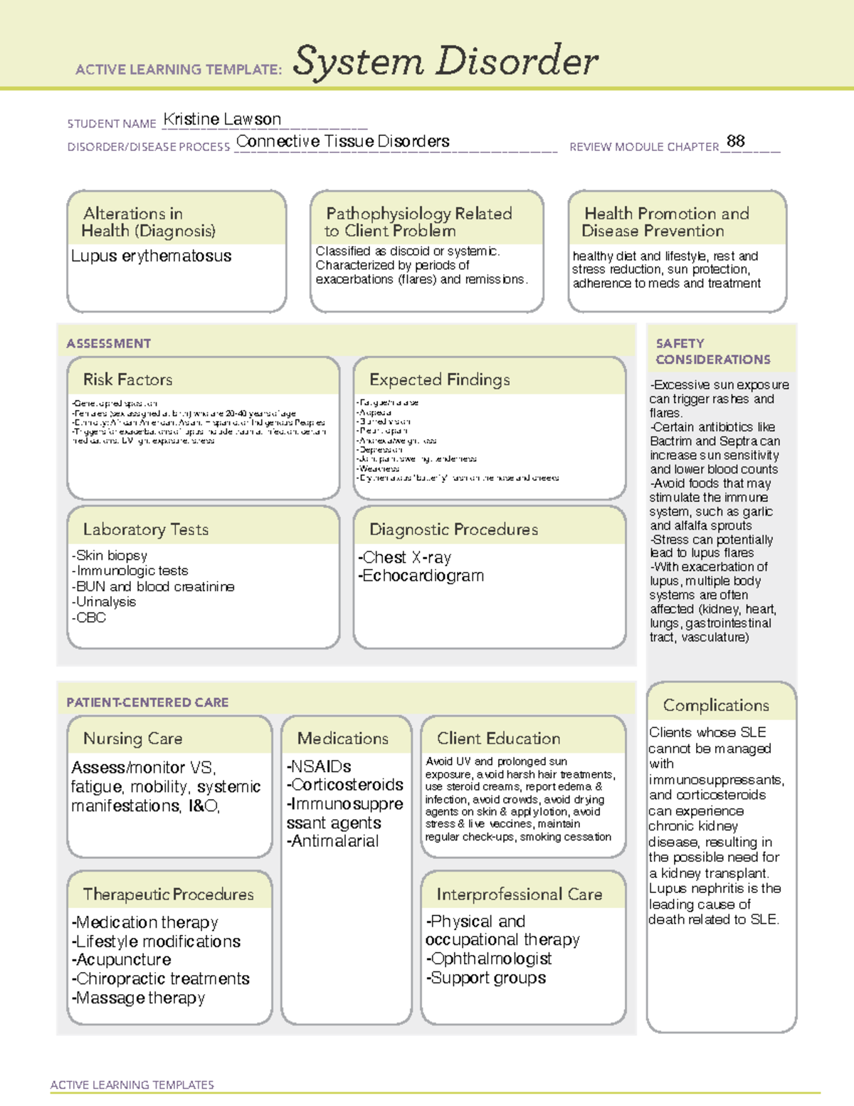 LUPUS Erythematosus: Overview and Nursing Care Strategies (NUR 202 ...