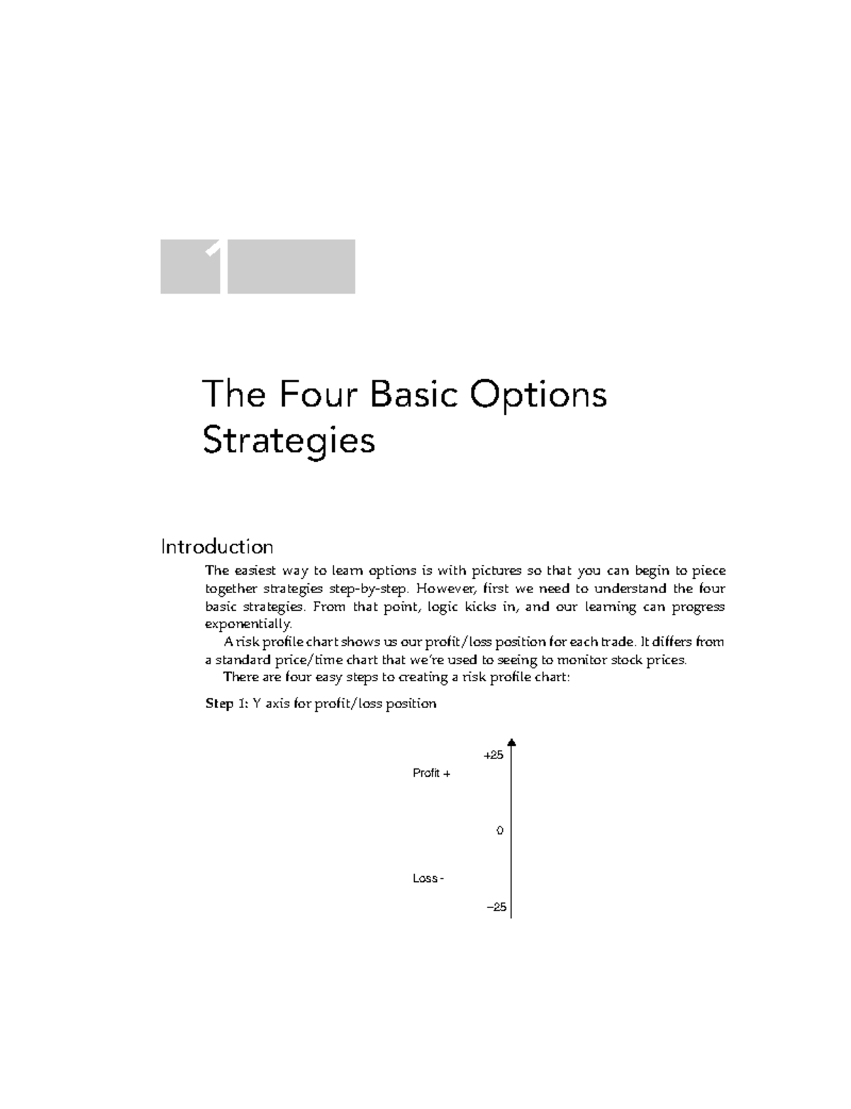 Cohen FIN 101: Four Basic Options Strategies Overview - Studocu