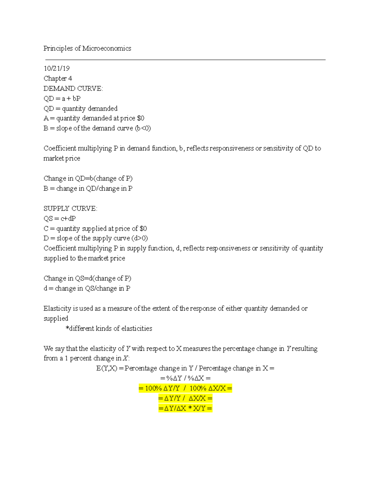 Econ 201 Lecture Notes: Key Concepts from Chapters 4-6 - Studocu
