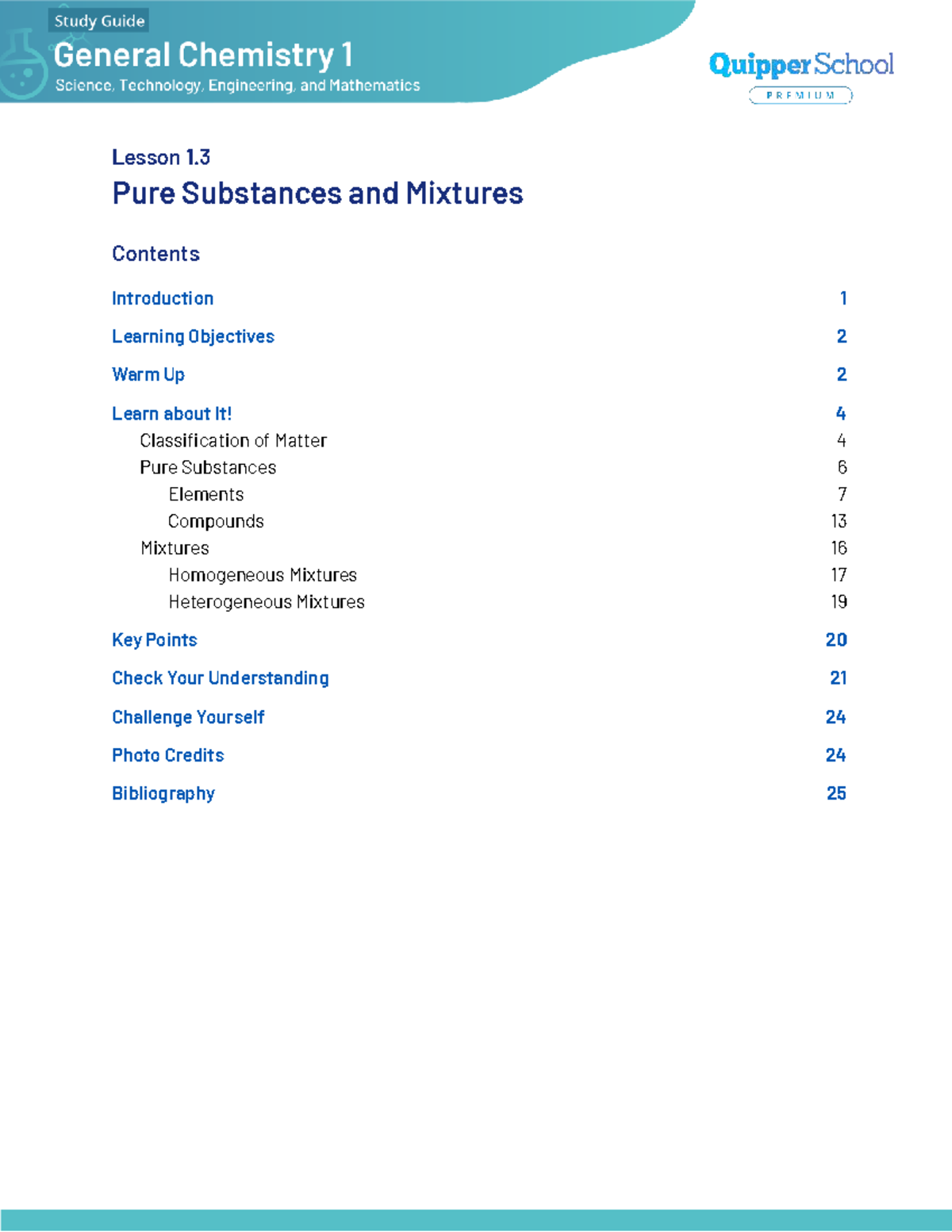 Understanding Pure Substances and Mixtures in Chemistry (STEM_GC11MP-Ia ...