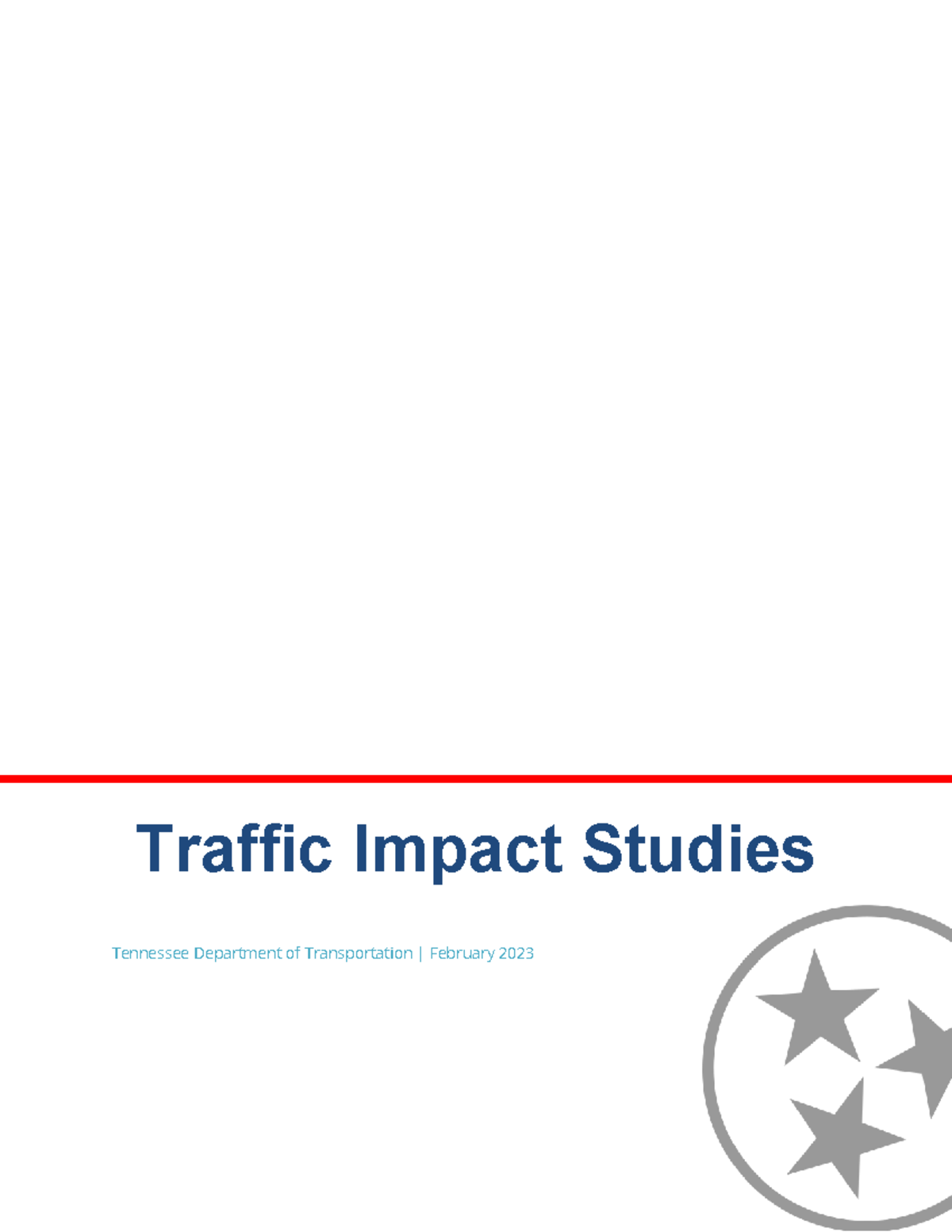 TIS Guide 2: Traffic Impact Study Procedures - TN DOT February 2023 ...