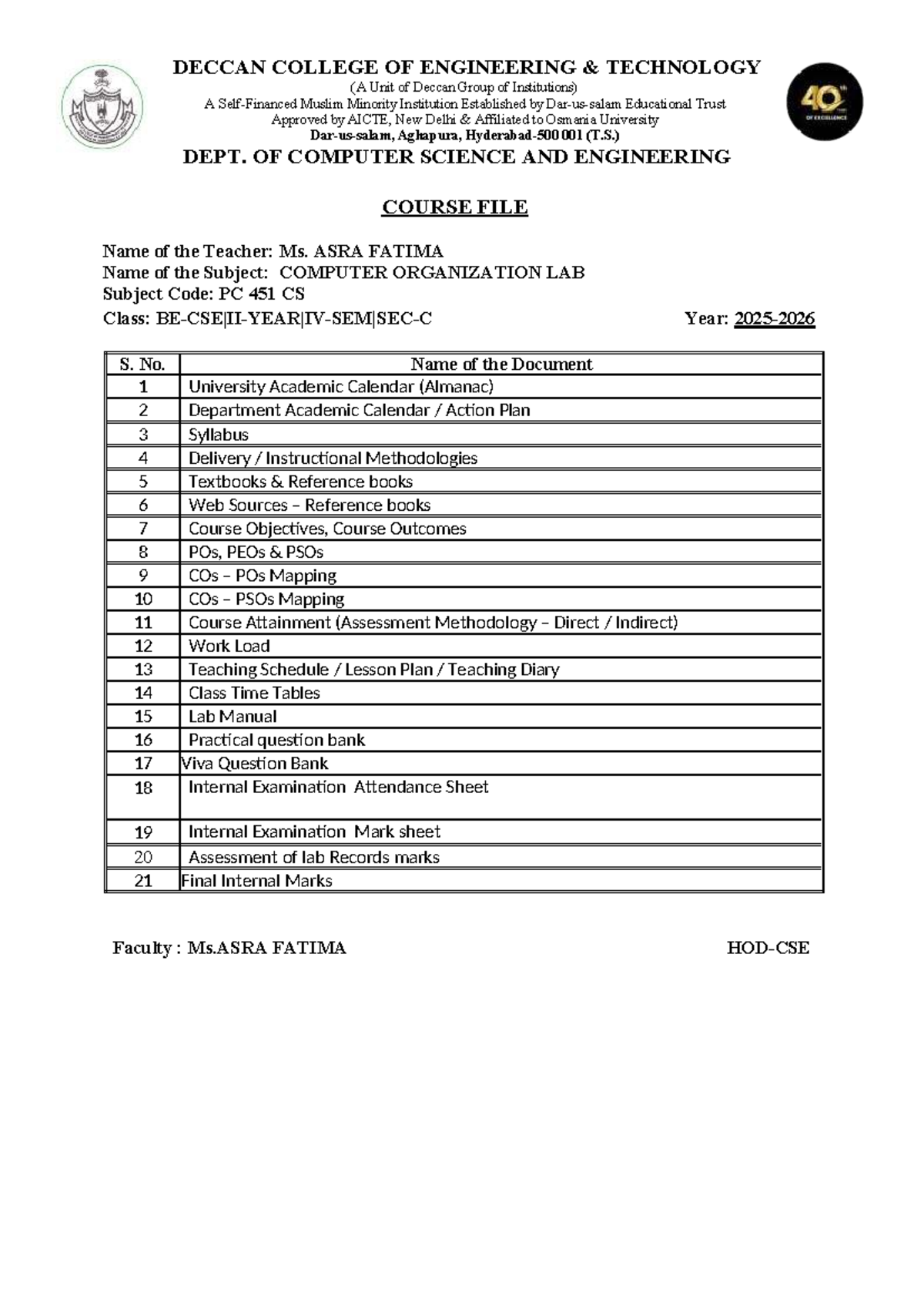 PC 451 CS Computer Organization Lab Course File and Notes - Studocu
