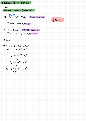MATH 101: Comprehensive Notes on Sequences and Series - Studocu