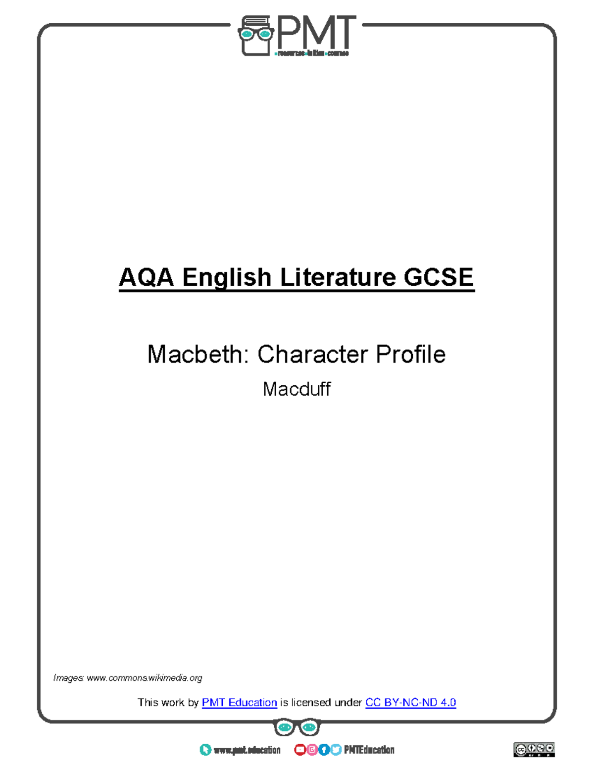 AQA English Literature GCSE: Character Analysis of Macduff in Macbeth ...