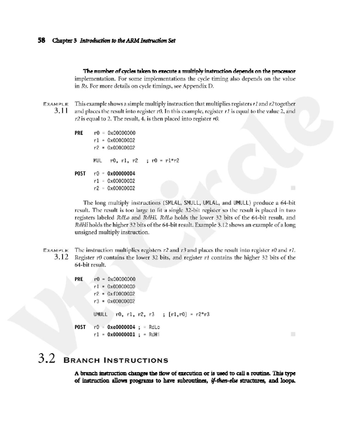 58 Chapter 3: Introduction to ARM Instruction Set and Branching - Studocu