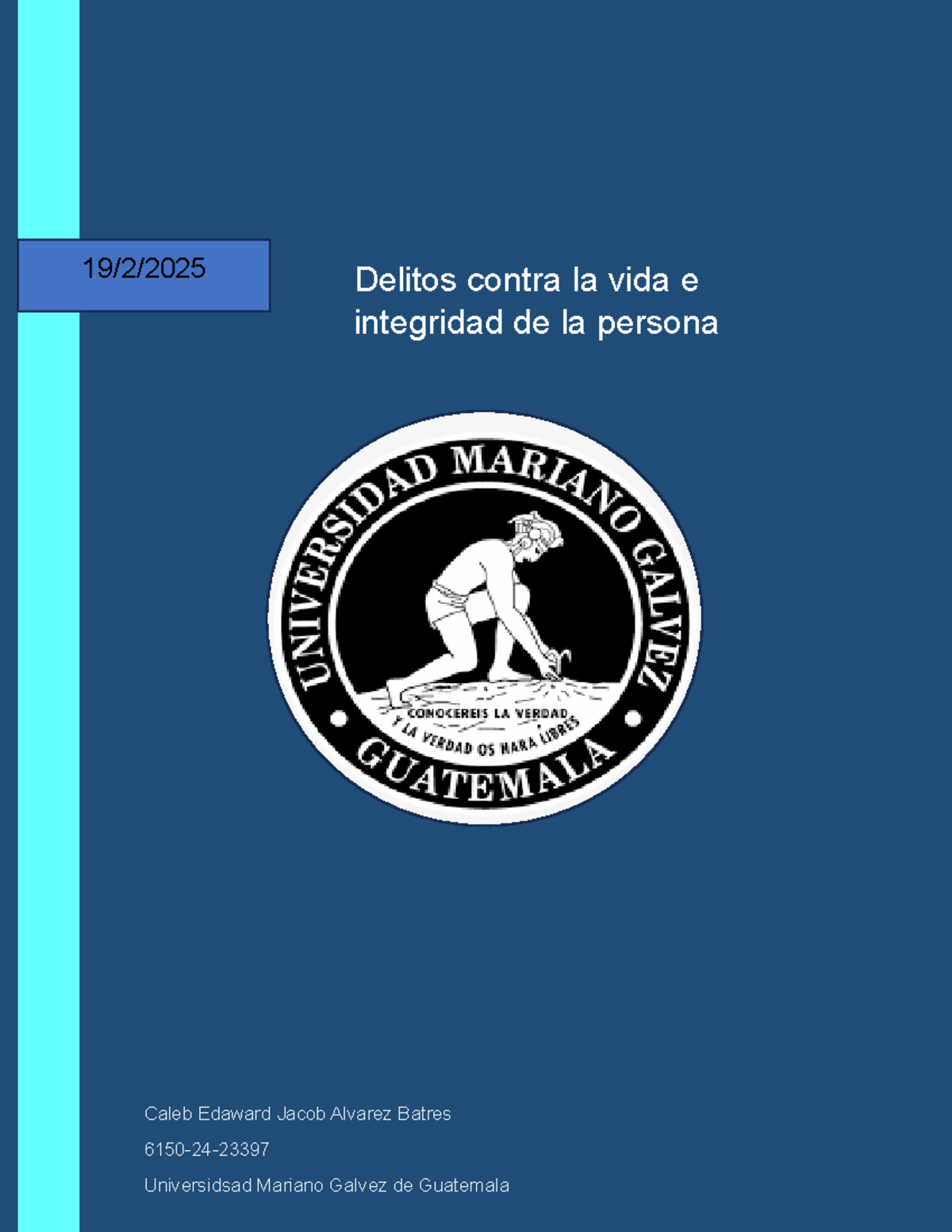 Esquema de Delitos Contra la Vida y la Integridad - DP 2025 - Studocu