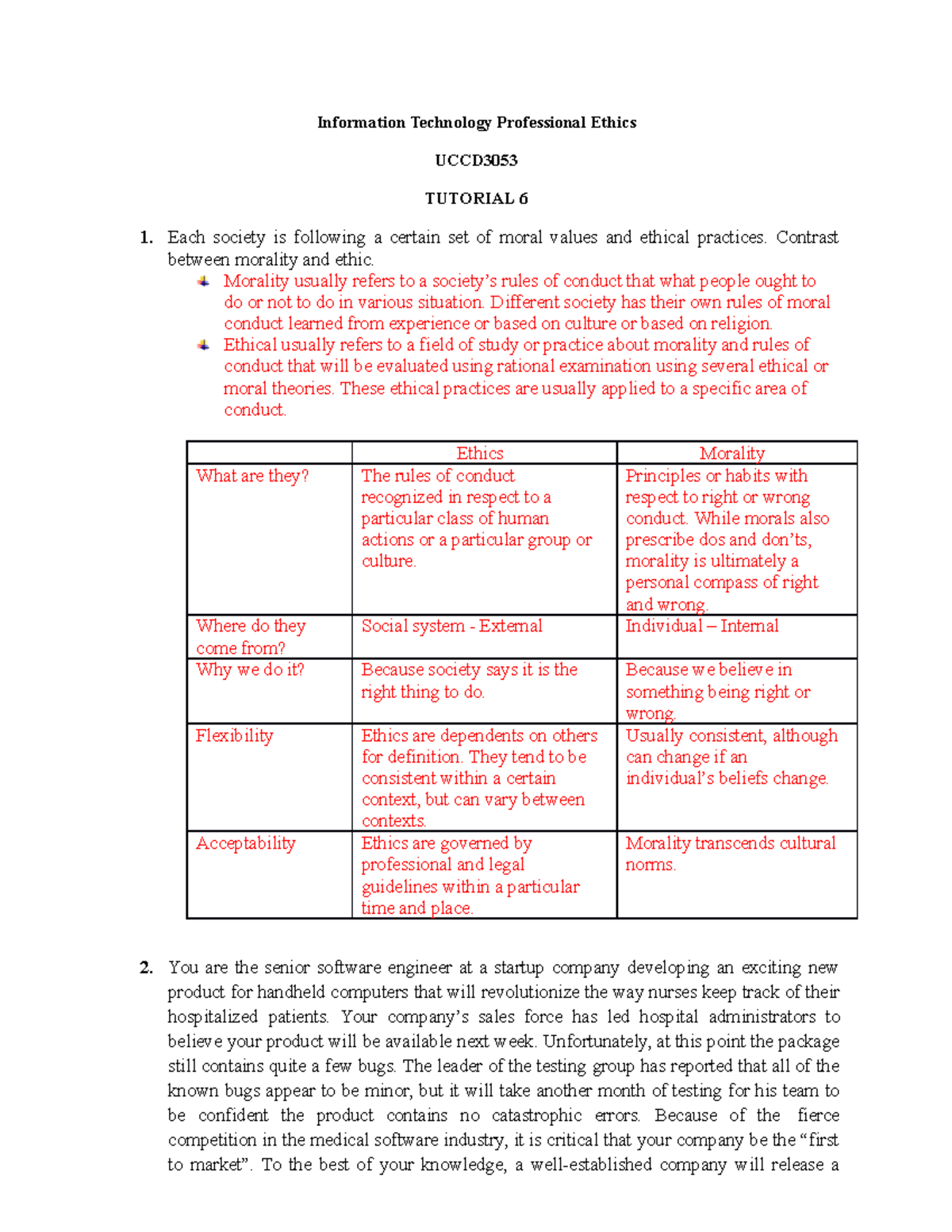 Tutorial 6 Uccd3053 Information Technology Professional Ethics
