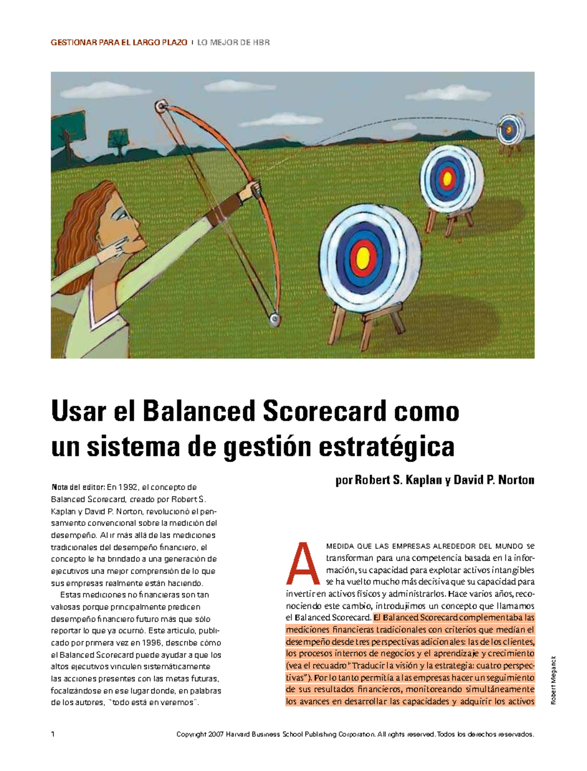 GESTIONAR PARA EL LARGO PLAZO: Balanced Scorecard como Estrategia (IV ...
