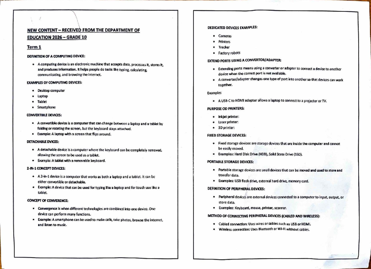 EDU 2026: Lecture Notes on Computing Devices and Peripheral Connections ...