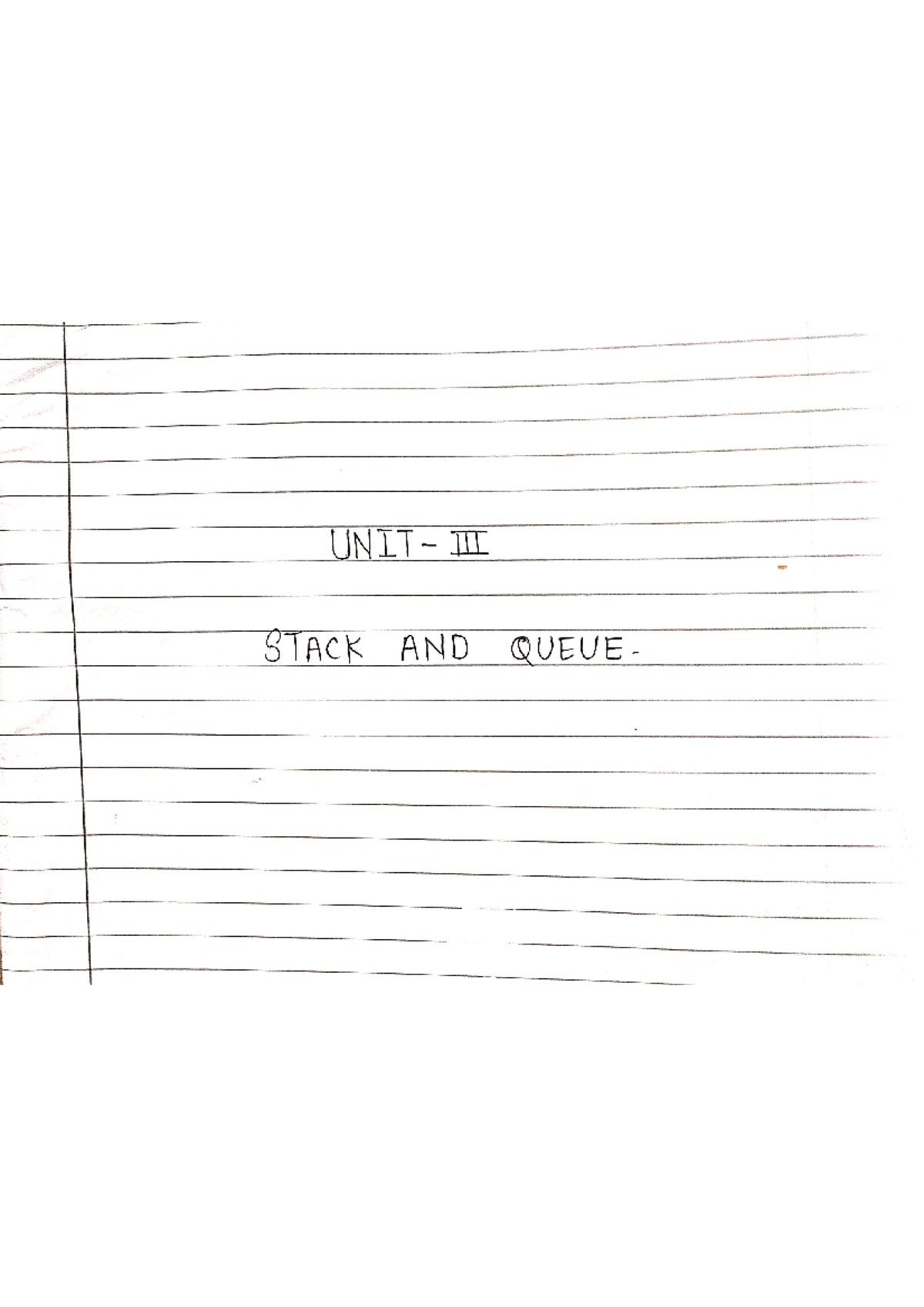 Unit 3 (DSA) Master Solution - UNIT STACK AND QUEUE Jayawant Shikshan ...