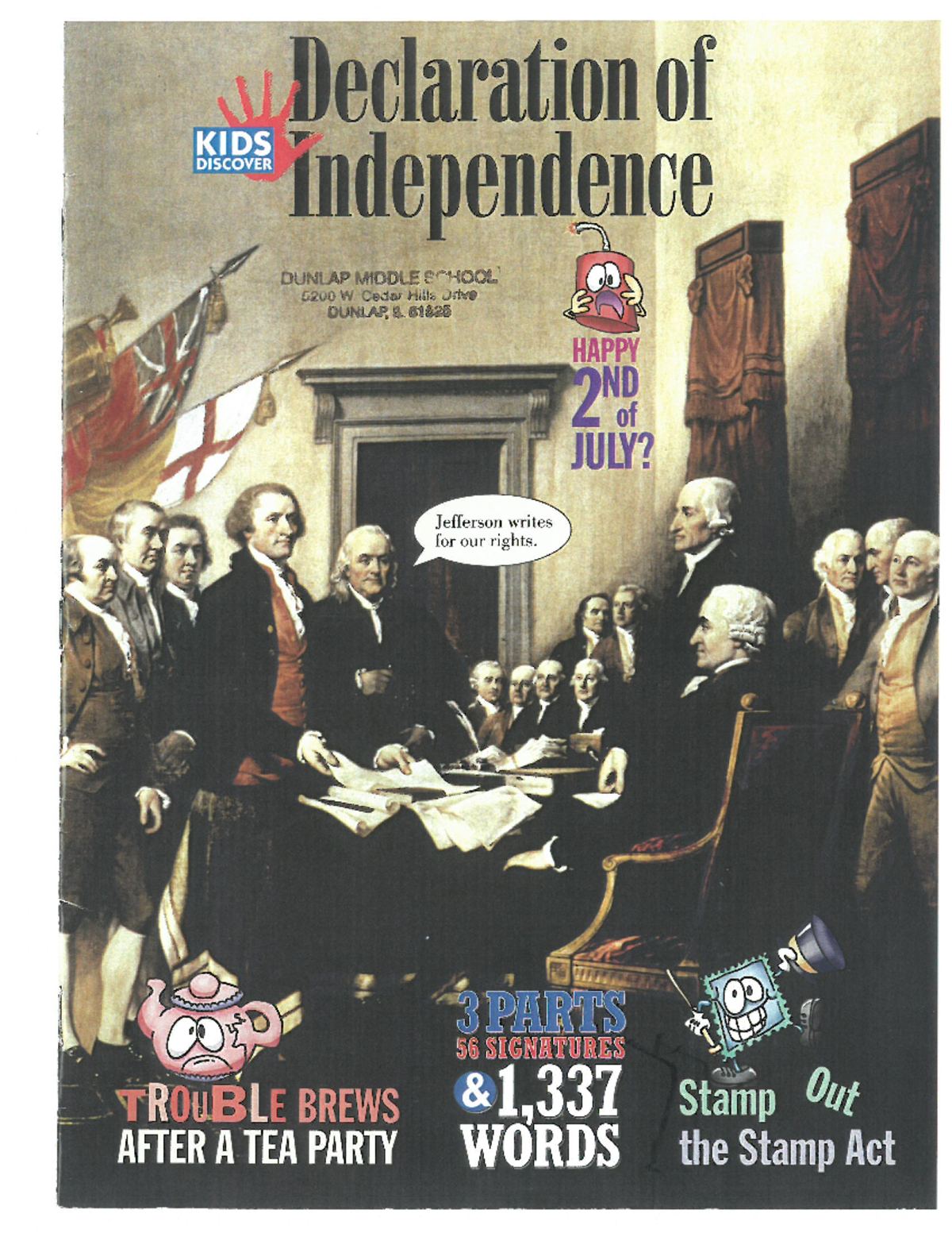 Declaration of Independence Magazine - Declaration of KIDS DISCOVER ...