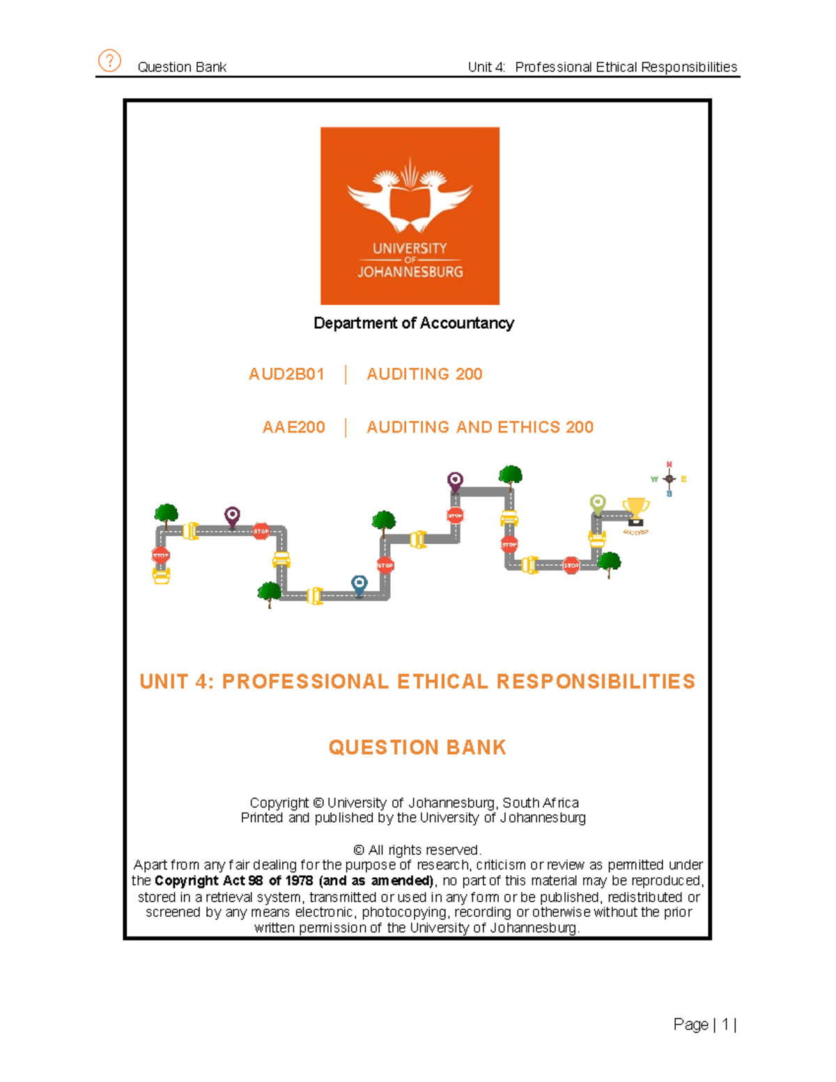 240903.Unit 4 - Ethics Question Bank for Auditing and Professional ...