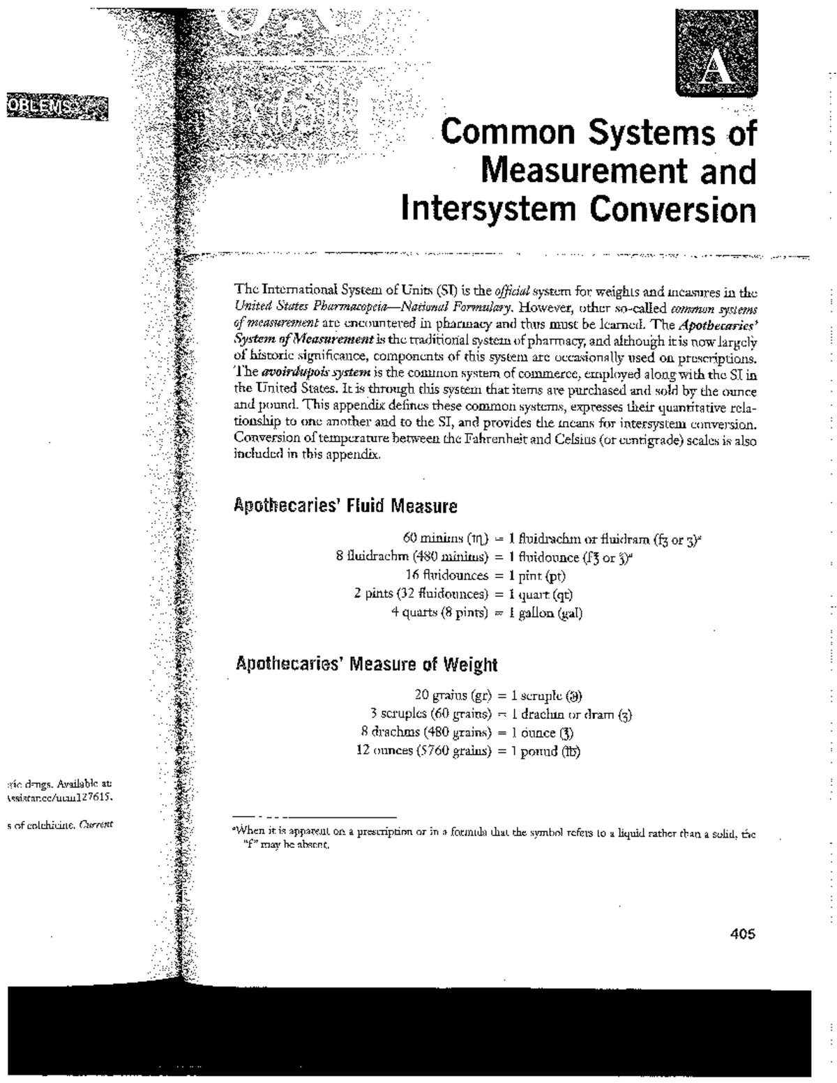 Common Systems of Measurement & Intersystem Conversion (PHAR 101) - Studocu