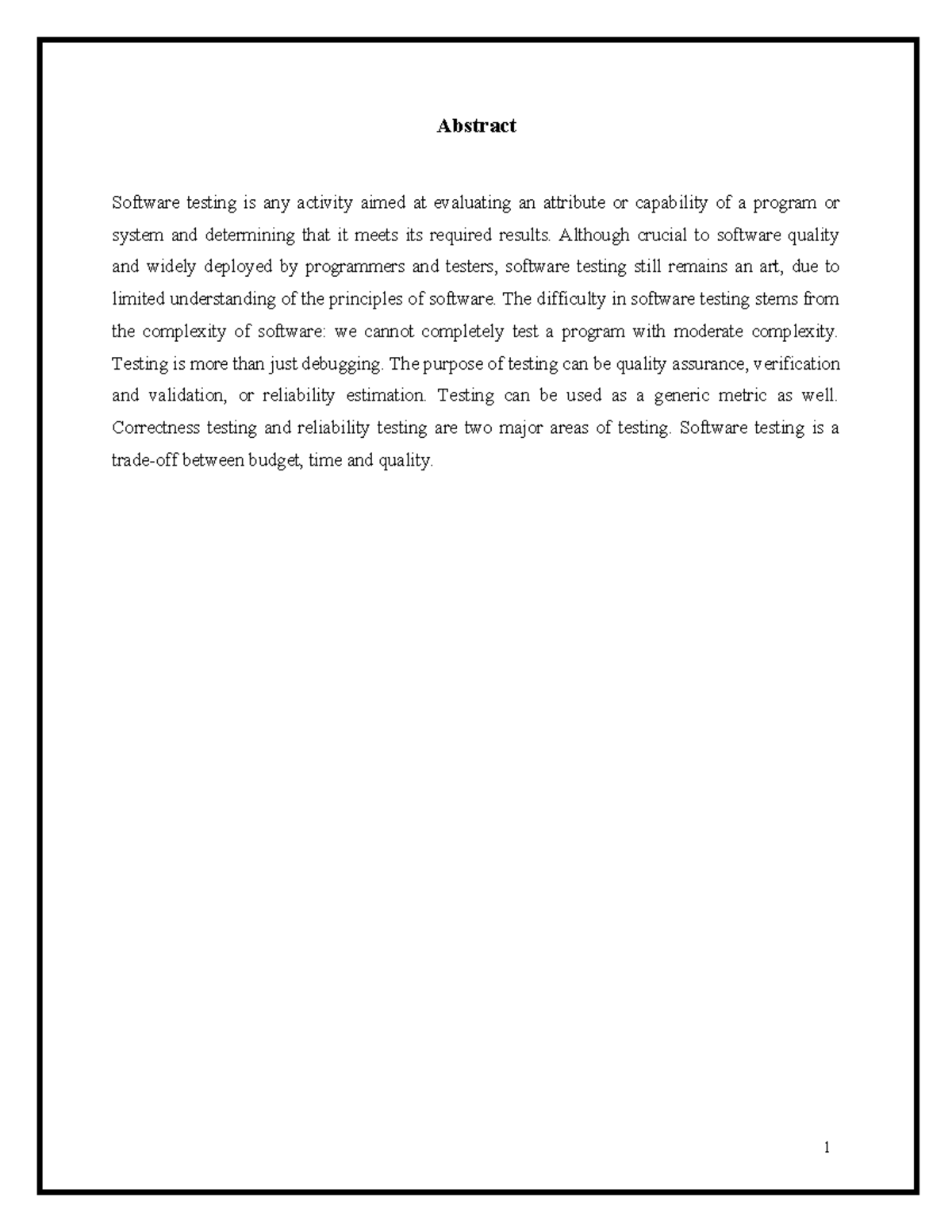 STE Microproject - Software Testing Case Study Notes - Studocu