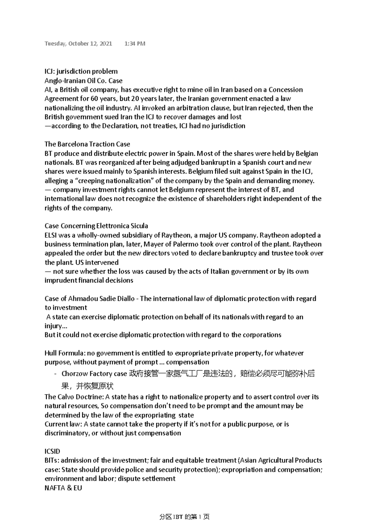 ICJ Jurisdiction Challenges: Key Cases and Legal Principles - Studocu
