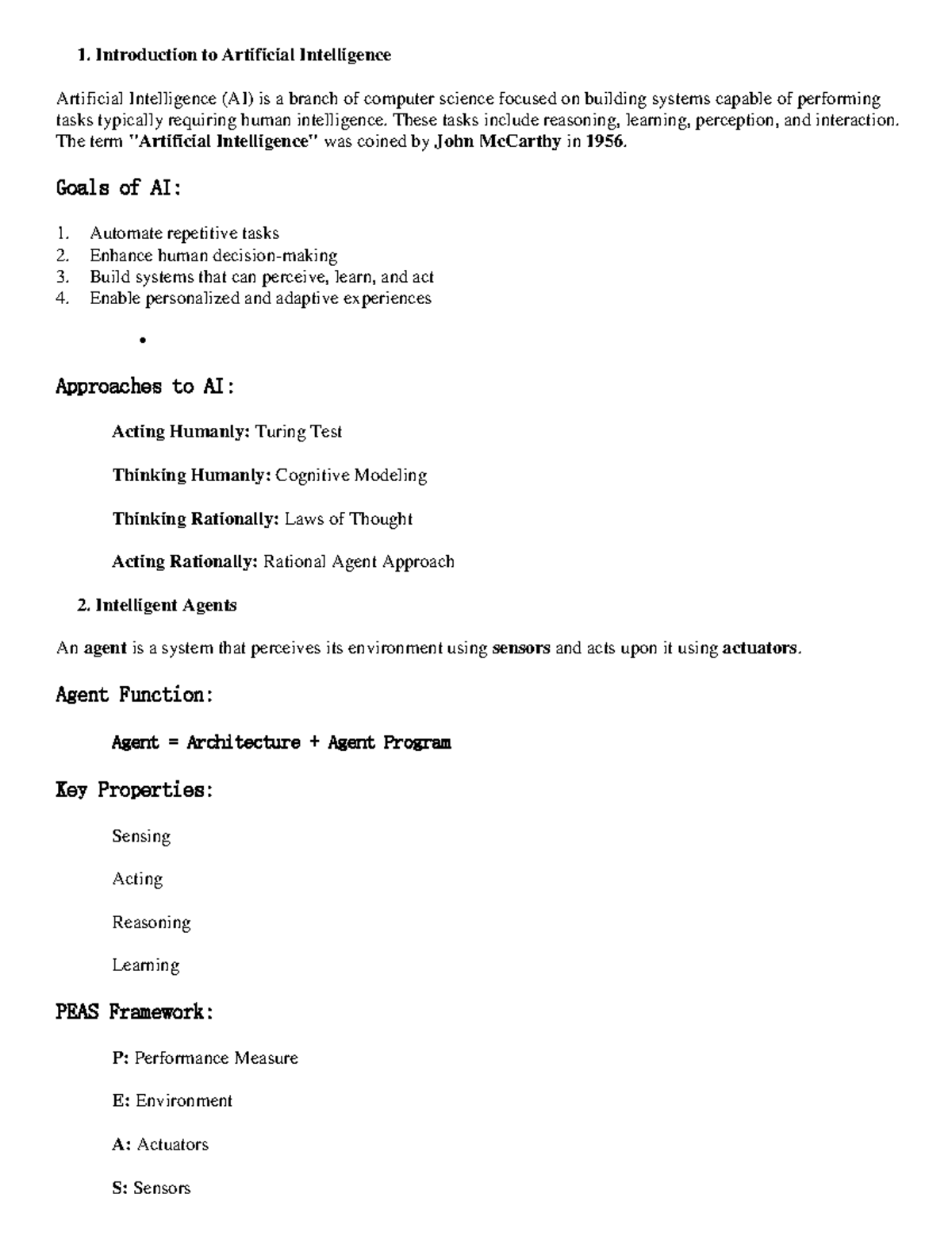 AI Lab Report: Introduction to Artificial Intelligence and Applications ...