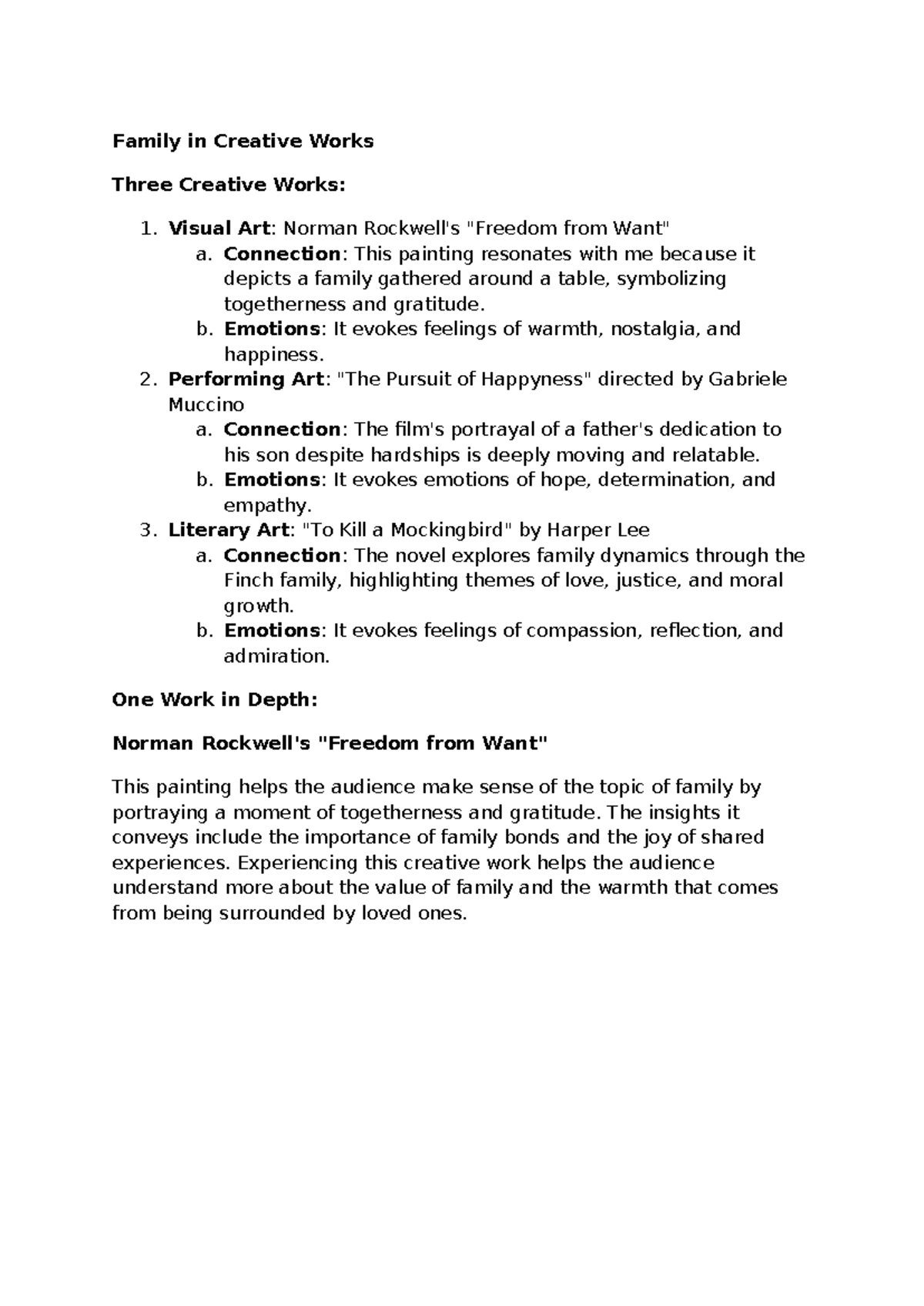 Module 1 - Becoming familiar with online courses. - Family in Creative ...