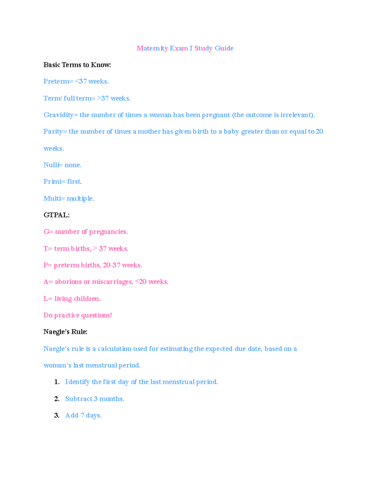 STUDY GUIDE FOR MATERNAL AND CHILD HEALTH NURSING ANSWER KEY PDF visual data 7