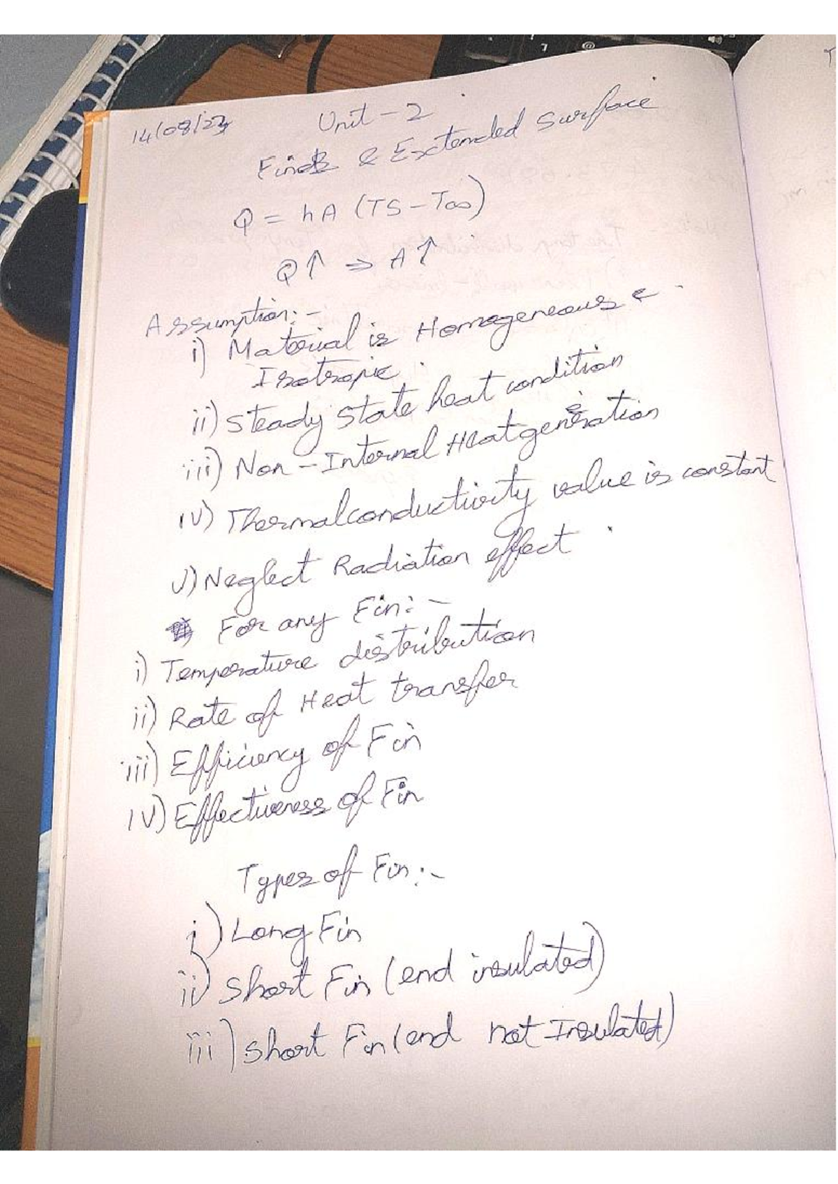 Unit 2 & 3 Notes for HMT Course - Studocu