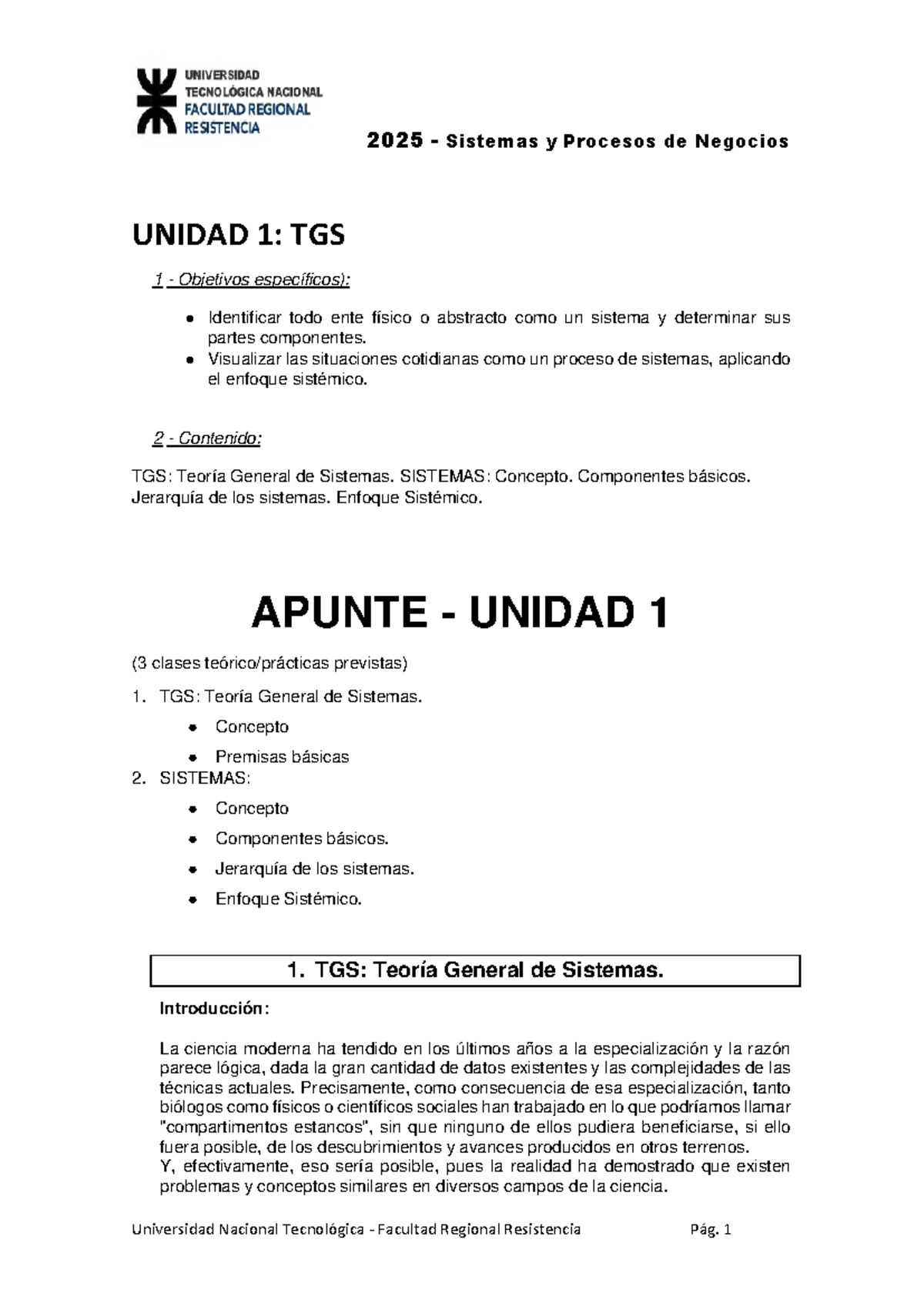 2025 - Apunte U1 - el examen sera un multiple choise, con preguntas ...