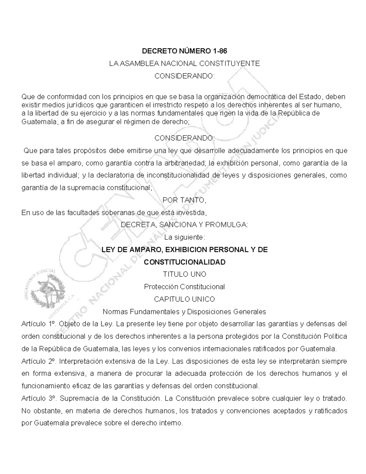 Ley de Amparo: Protección de Derechos Humanos y Constitucionalidad ...