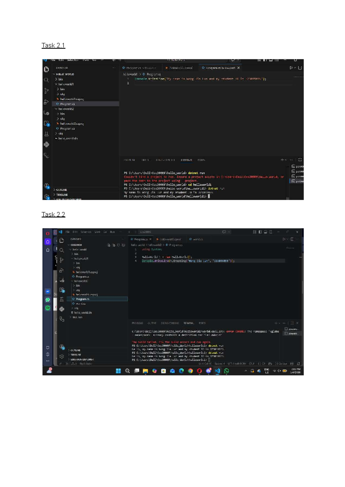 OOP 1.1: Understanding Project Structure and Build Errors - Studocu